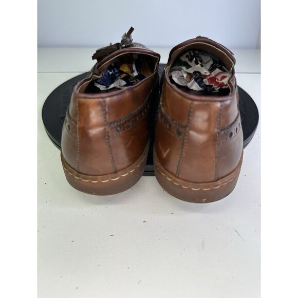 Bruno Magli Oliviero Kiltie Brown Leather Slip On Sneakers - Size 10 M - Picture 6 of 11